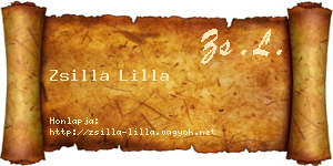Zsilla Lilla névjegykártya